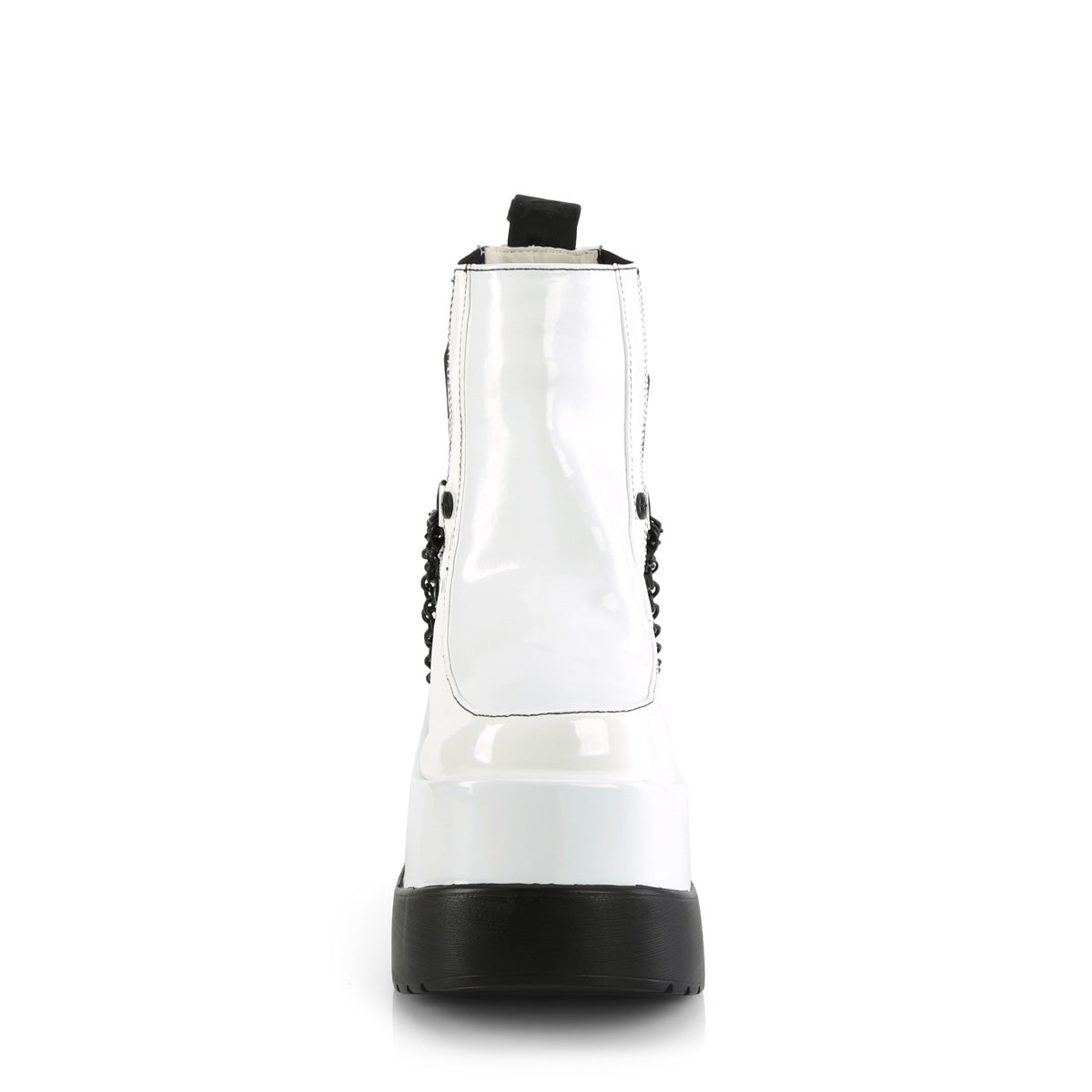 DemoniaCult Bottines VOID-50 wht holo pat