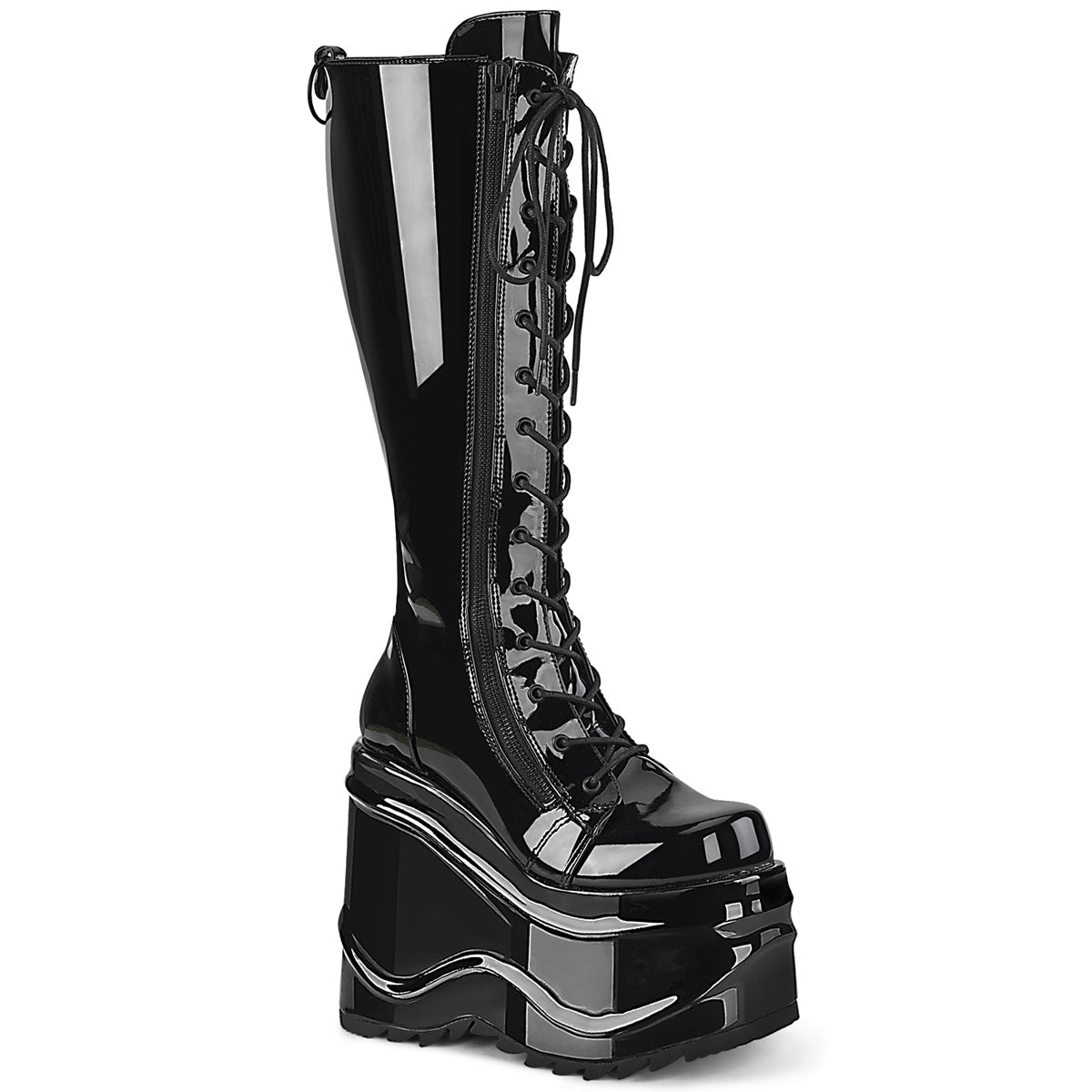 DemoniaCult Bottes de femmes WAVE-200 brevet blk