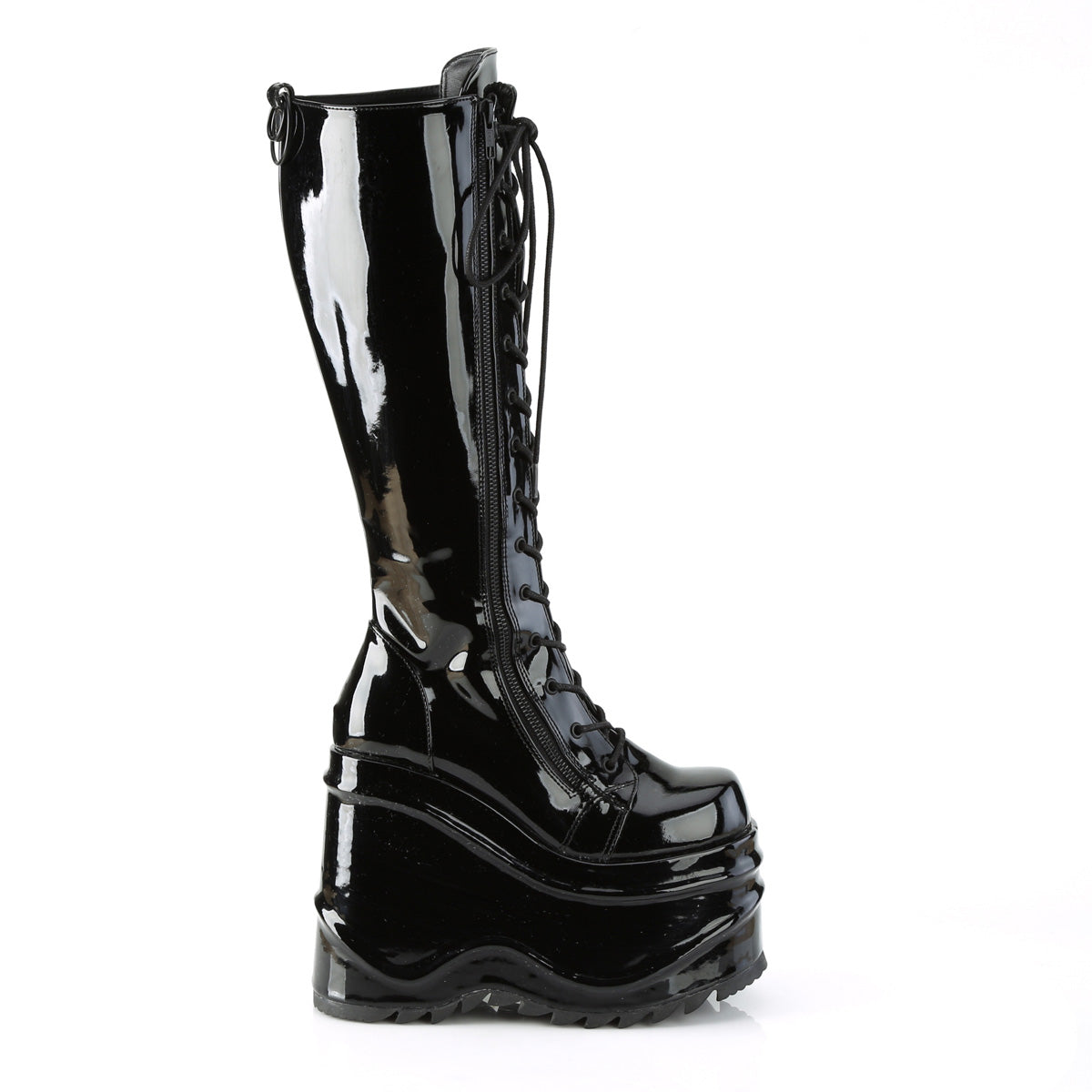 DemoniaCult Bottes de femmes WAVE-200 brevet blk