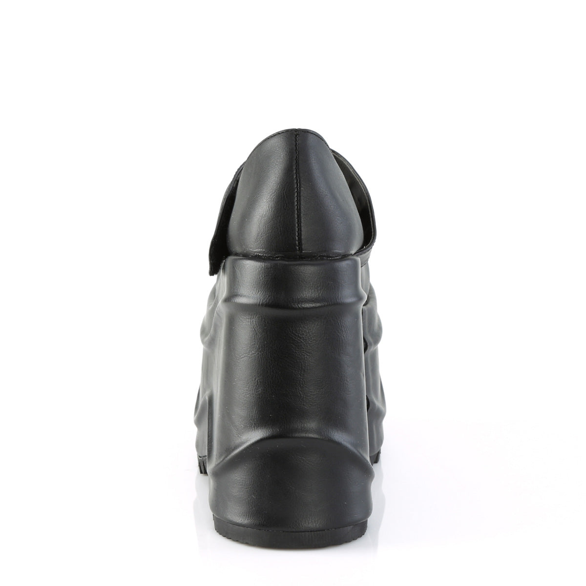 DemoniaCult Pompes pour femmes WAVE-32 Cuir végétalien BLK