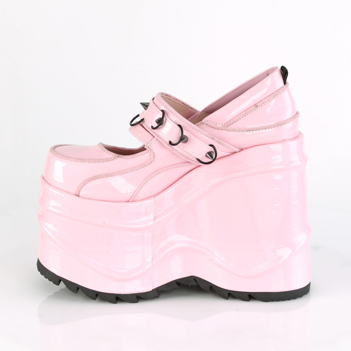 DemoniaCult Pompes pour femmes WAVE-48 B. hologramme rose