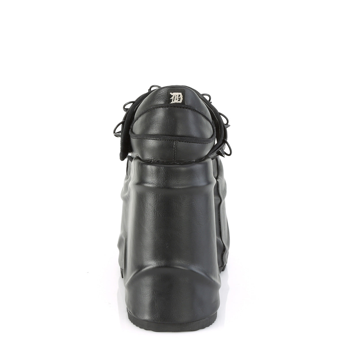 DemoniaCult Pompes pour femmes WAVE-48 Cuir végétalien BLK