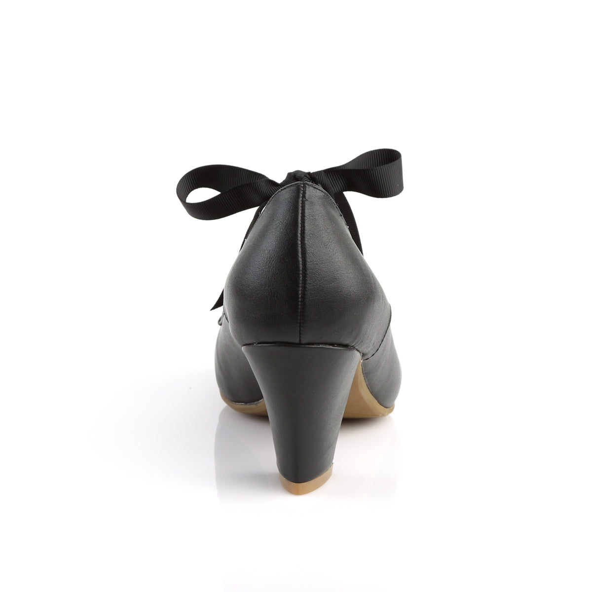 Pin Up Couture Pompes pour femmes WIGGLE-32 Blk Faux Cuir
