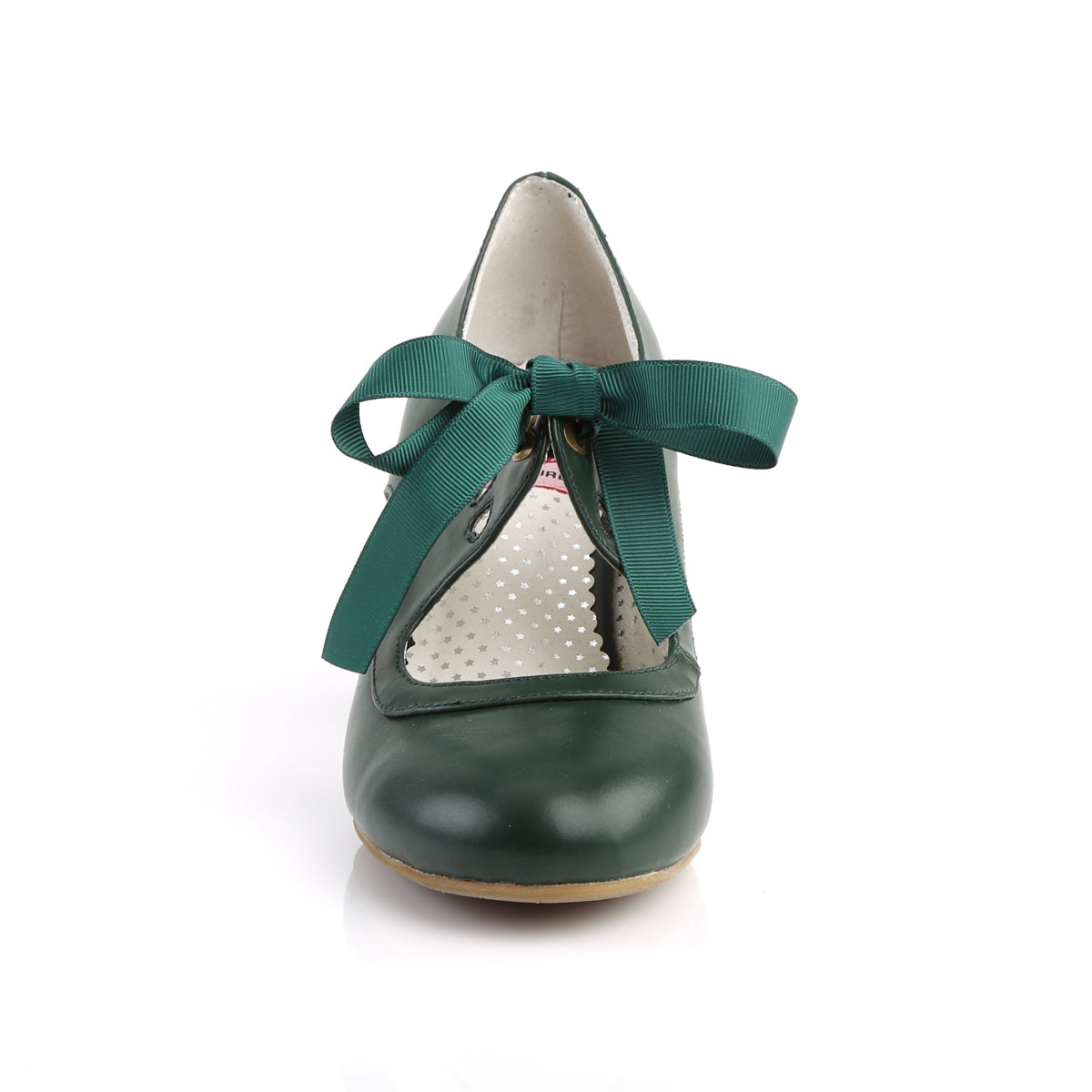 Pin Up Couture Pompes pour femmes WIGGLE-32 Cuir vert foncé