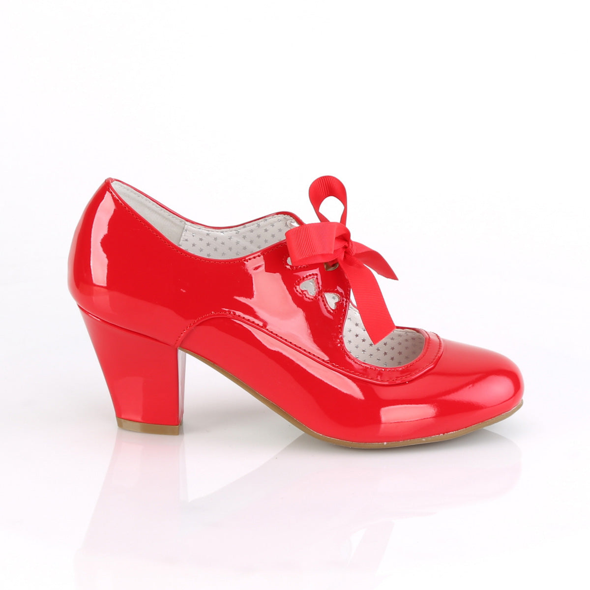Pin Up Couture Pompes pour femmes WIGGLE-32 tape rouge