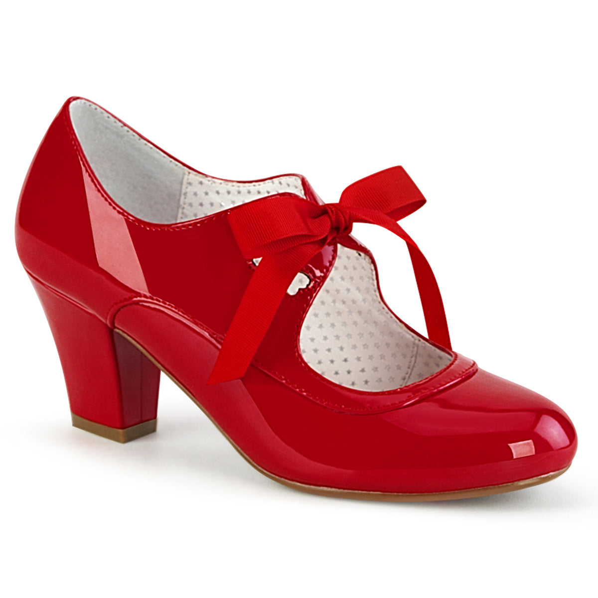 Pin Up Couture Pompes pour femmes WIGGLE-32 tape rouge