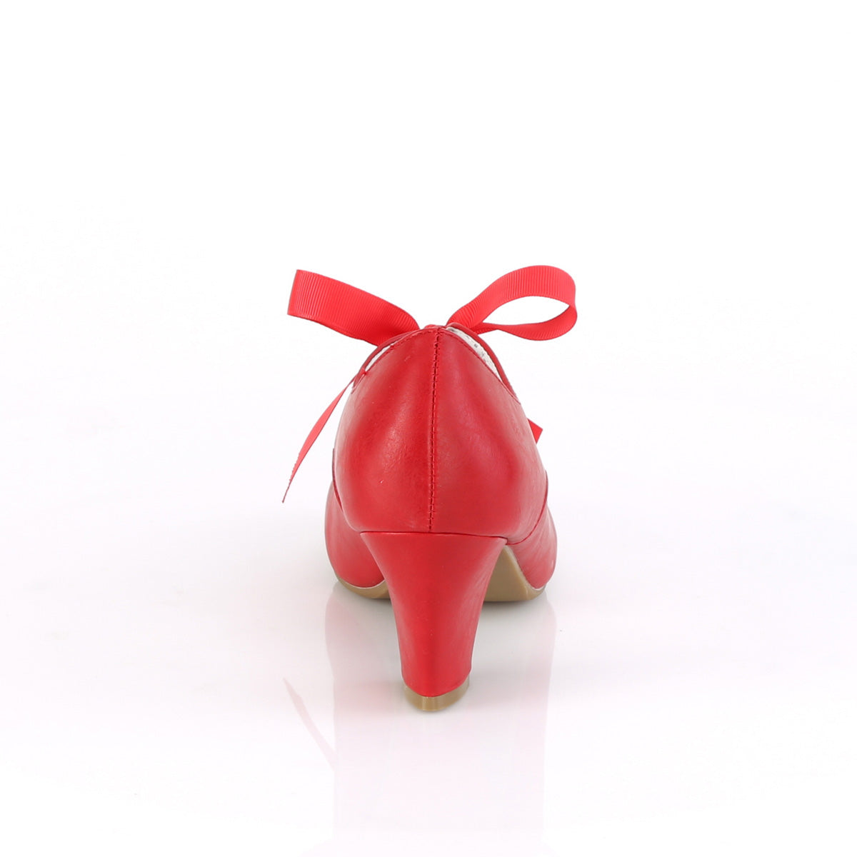 Pin Up Couture Pompes pour femmes WIGGLE-32 cuir fausse rouge