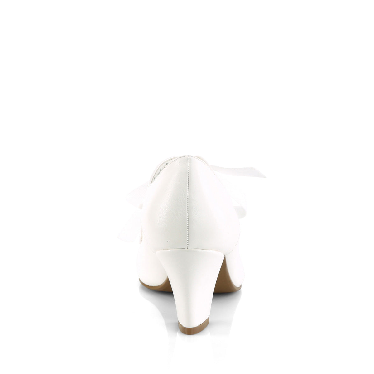 Pin Up Couture Pompes WIGGLE-32 faux cuir blanc