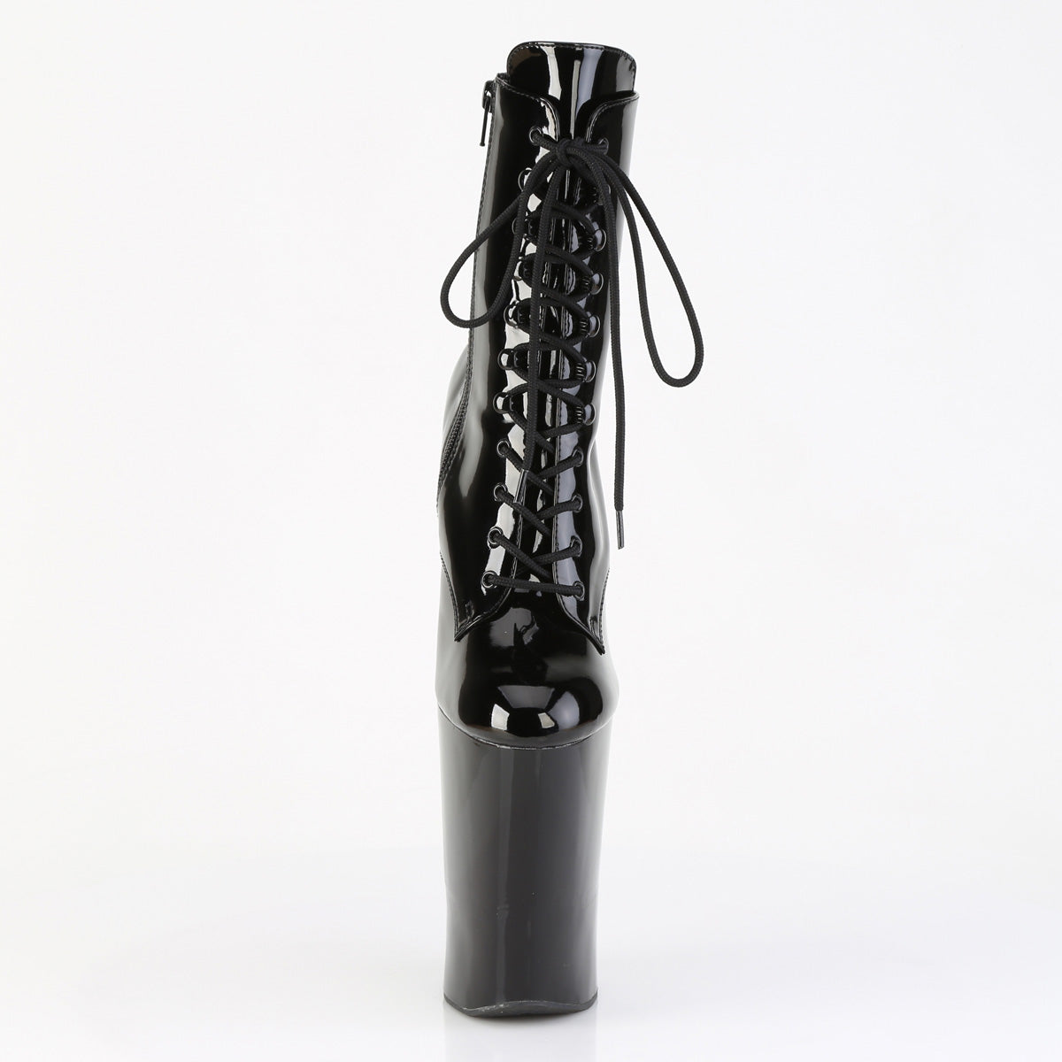 Pleaser Women's Platform Shoes WORSHIP-1020 Blk Pat/Blk