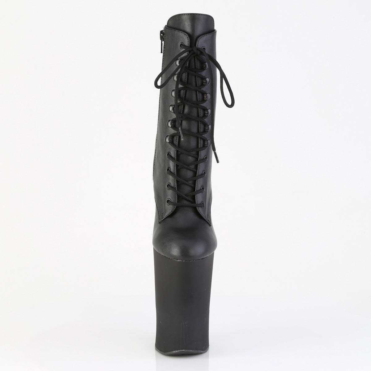 Pleaser Women's Platform Shoes WORSHIP-1020 Blk Faux Leather/Blk Matte