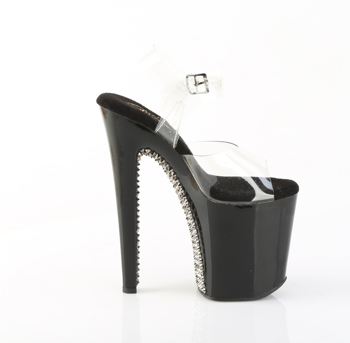 Pleaser Women's Platform Shoes XTREME-808SPRS Clr/Blk-Pewter