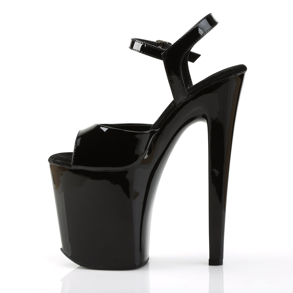 Pleaser Sandales pour femmes XTREME-809 BLK PAT / BLK