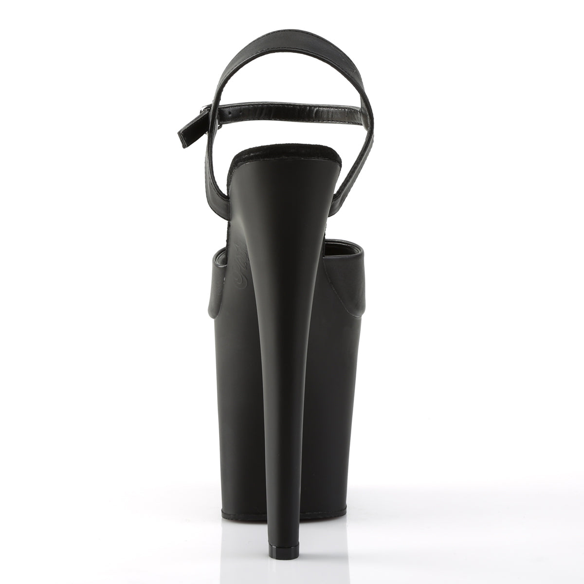 Pleaser Sandales pour femmes XTREME-809 Blk Faux Cuir / Blk Matte