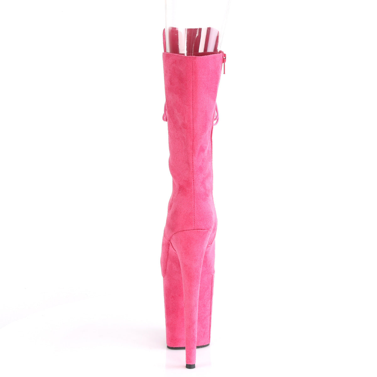 Pleaser Womens FLAMINGO-1051FS H. Pink Faux Suede/H. Pink Faux Suede