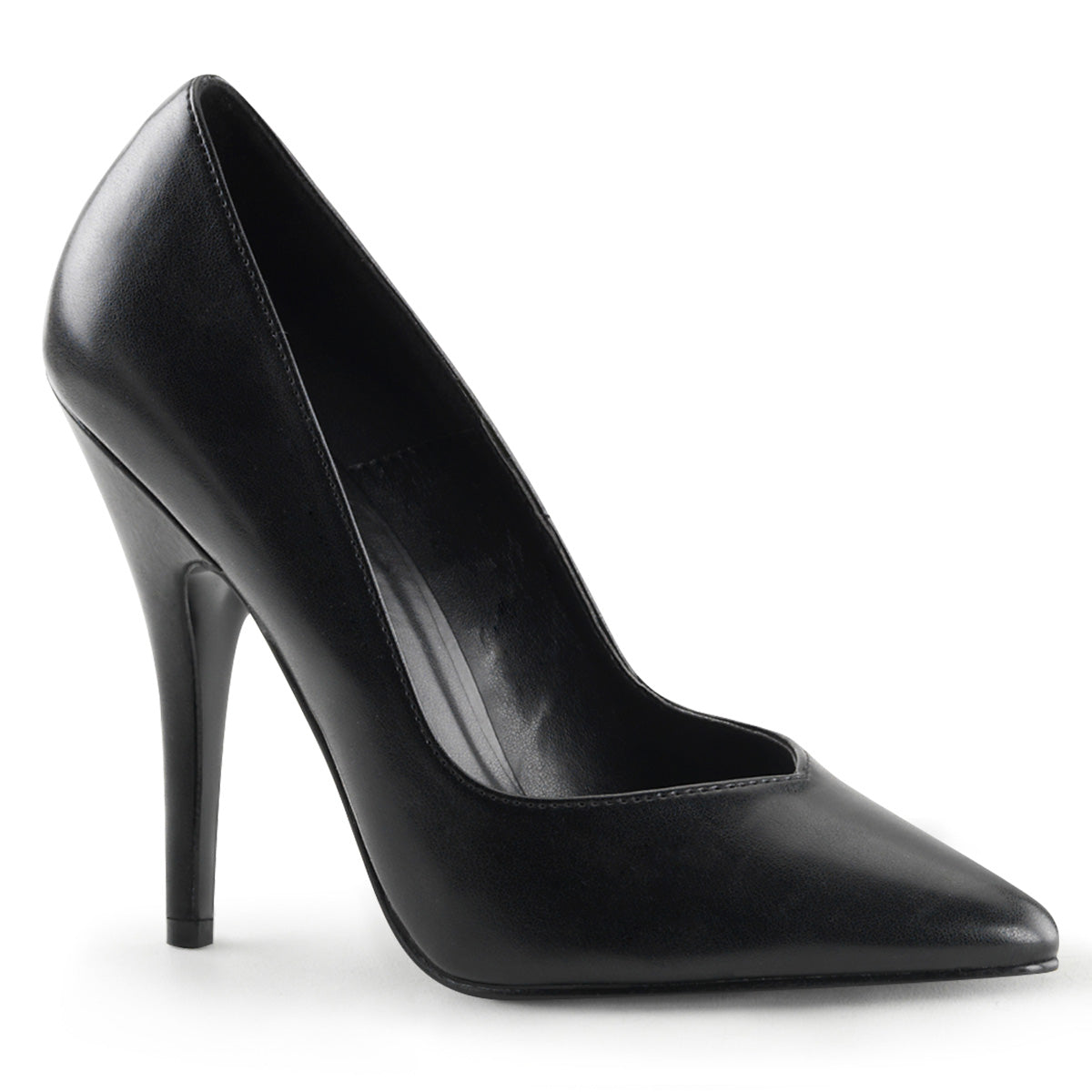 Pleaser SEDUCE-420V Blk Faux Cuir