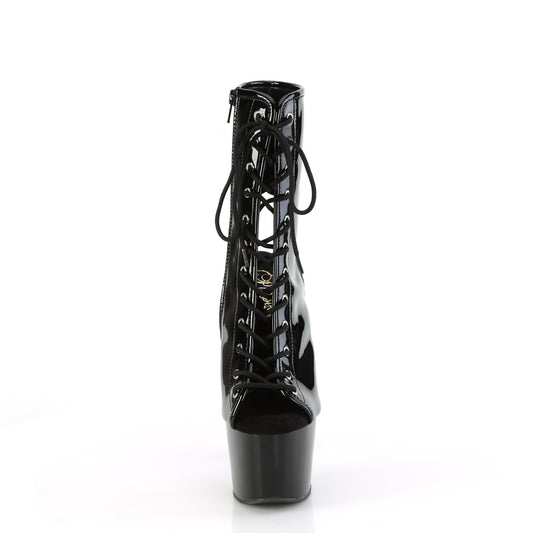 Pleaser Women's Platform Shoes ADORE-1016 Blk Pat/Blk