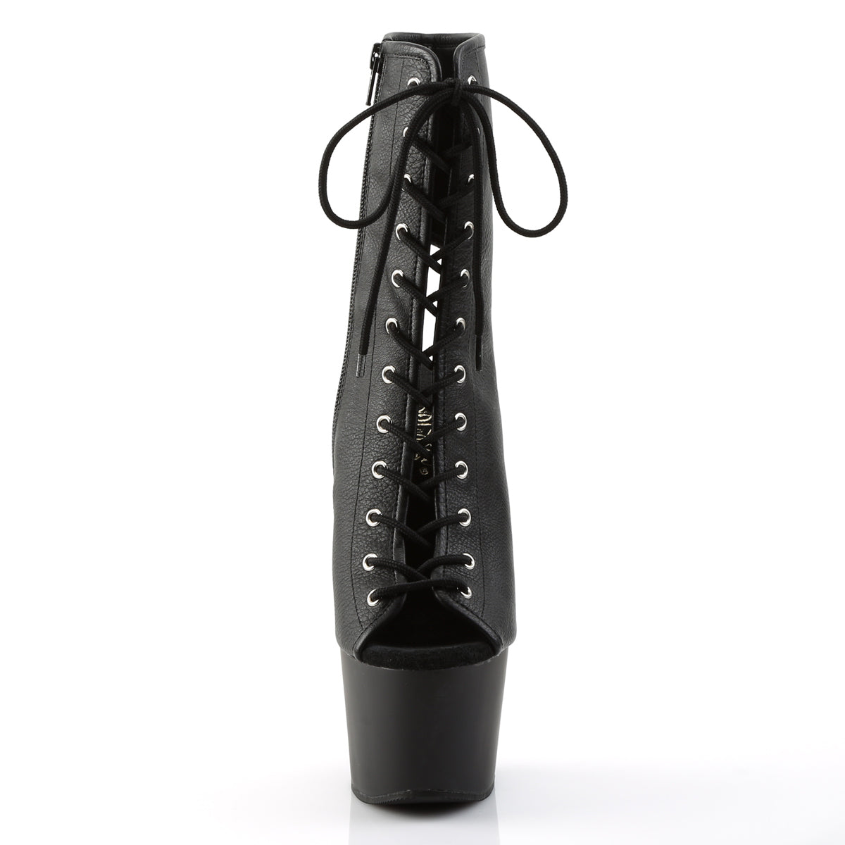 Pleaser Bottines pour femmes ADORE-1016 BLK FAUX CUIR / BLK MATTE