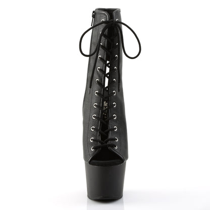Pleaser Womens Ankle Boots ADORE-1016 Blk Faux Leather/Blk Matte