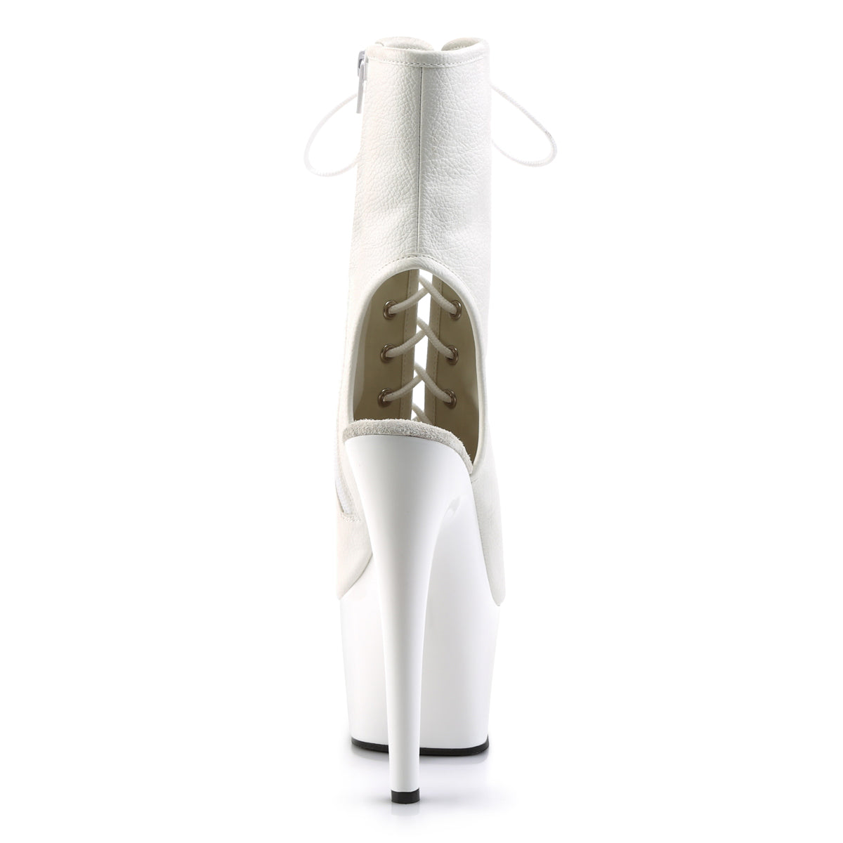 Pleaser Bottines pour femmes ADORE-1016 WHT FAUX CUIR / QUT