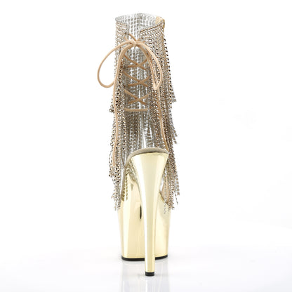 Pleaser Bottines pour femmes ADORE-1017RSF CLR-Gold / Or Chrome Gold
