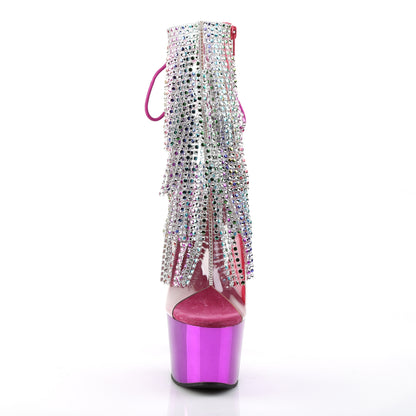Pleaser Bottines pour femmes ADORE-1017rsf CLR-MULTI / FUCHSIA CHROME