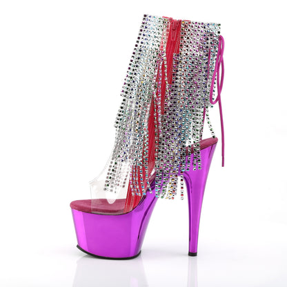 Pleaser Bottines pour femmes ADORE-1017rsf CLR-MULTI / FUCHSIA CHROME