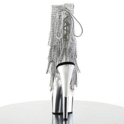 Pleaser Bottines pour femmes ADORE-1017RSF CLR-SLV / SLV Chrome
