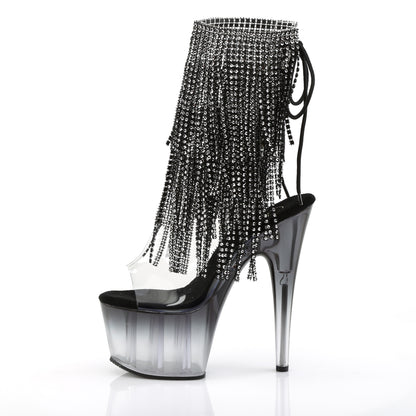 Pleaser Bottines pour femmes ADORE-1017rsft clr-blk / blk