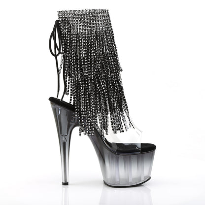 Pleaser Bottines pour femmes ADORE-1017rsft clr-blk / blk