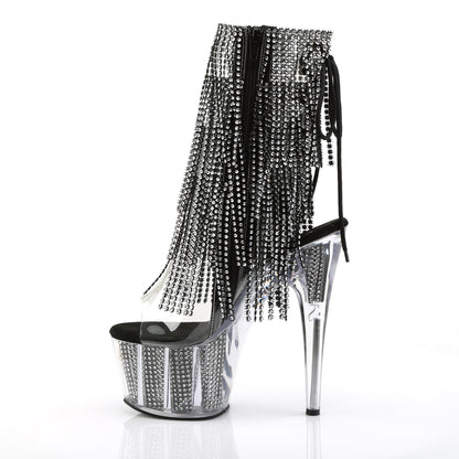 Pleaser Women's Platform Shoes ADORE-1017SRS Clr-Blk RS/Blk SRS