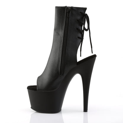Pleaser Bottines pour femmes ADORE-1018 BLK FAUX CUIR / BLK MATTE
