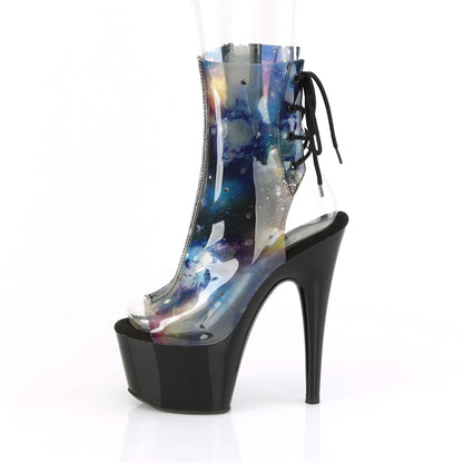 Pleaser Bottines pour femmes ADORE-1018C-Cosmos TPU / Blk bleu-violet