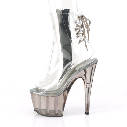 Pleaser Womens Ankle Boots ADORE-1018CT Clr/Smoke Tinted