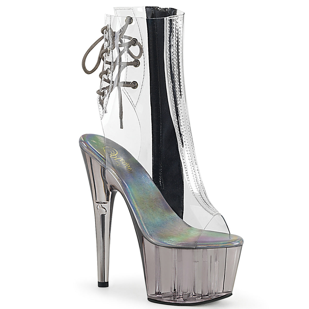 Pleaser Bottines pour femmes ADORE-1018ct CLR / fumée teinté