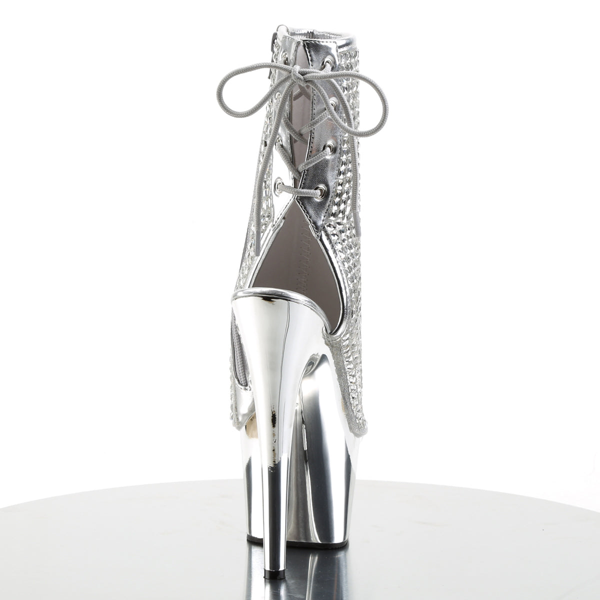 Pleaser Bottines pour femmes ADORE-1018DCS SLV Multi RS / SLV Chrome
