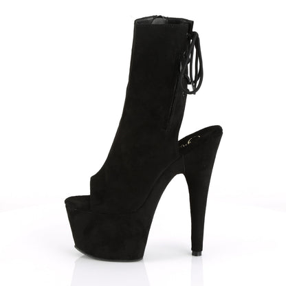 Pleaser Bottines pour femmes ADORE-1018FS BLK FAUX SUDE / BLK SUDE