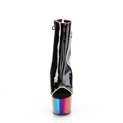 Pleaser   ADORE-1018RC-02 BLK PAT /Rainbow Chrome