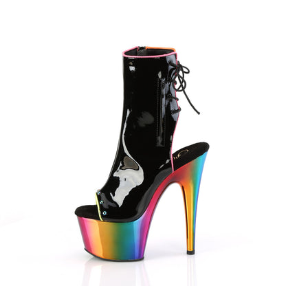 Pleaser   ADORE-1018RC-02 BLK PAT /Rainbow Chrome