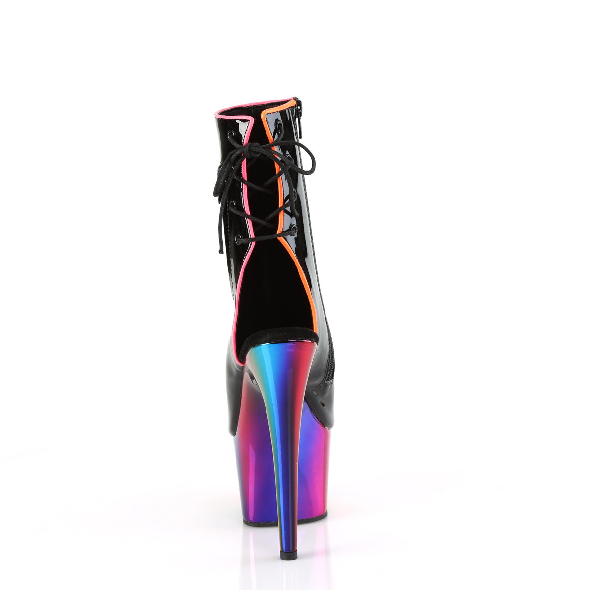 Pleaser   ADORE-1018RC-02 BLK PAT /Rainbow Chrome