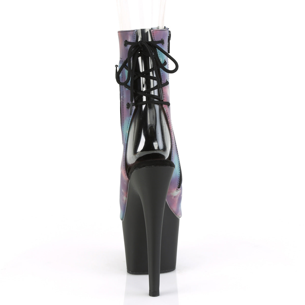 Pleaser Bottines pour femmes ADORE-1018refl violet-bleu réfléchissant / blk mat