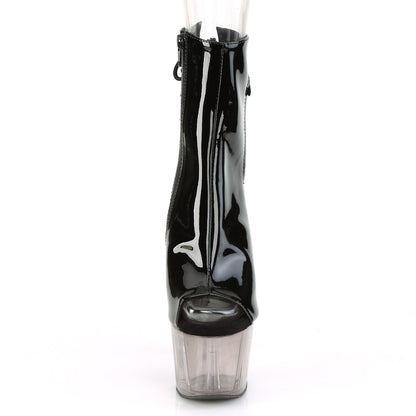 Pleaser Bottines pour femmes ADORE-1018t blk pat / fumée teinté