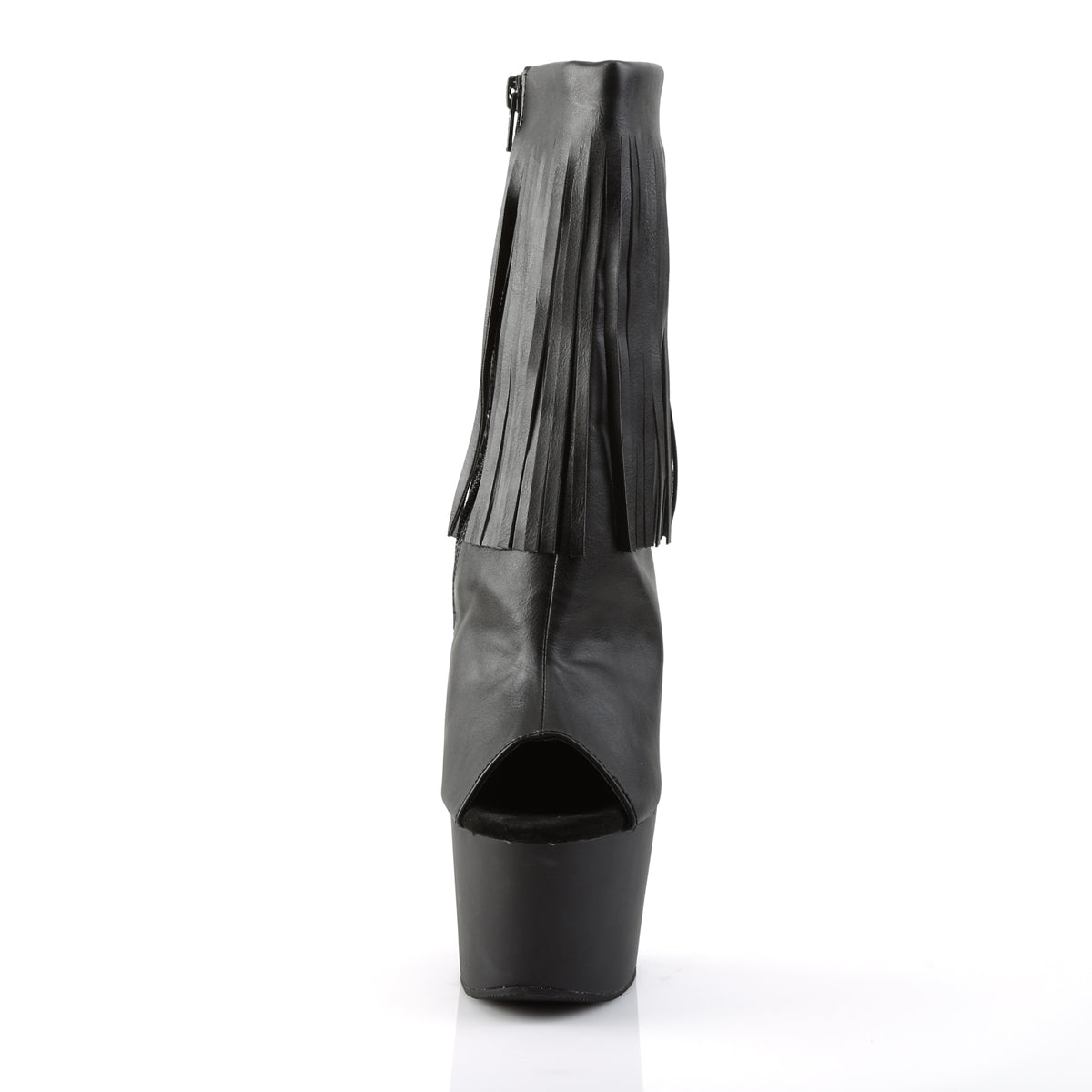 Pleaser Bottines pour femmes ADORE-1019 BLK FAUX CUIR / BLK MATTE