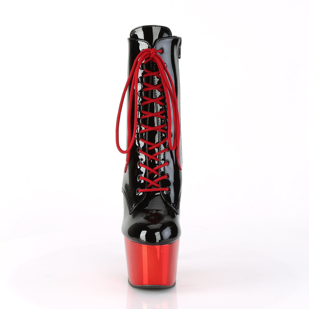 Pleaser Bottines pour femmes ADORE-1020 blk pat / rouge chrome
