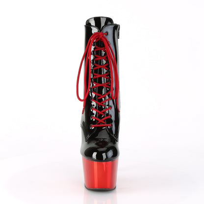 Pleaser Bottines pour femmes ADORE-1020 blk pat / rouge chrome