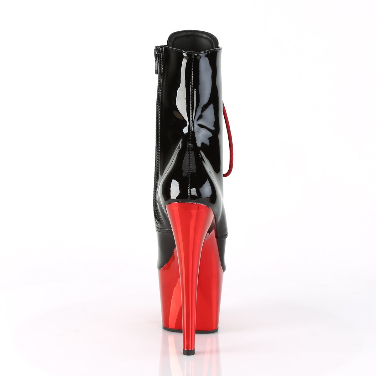 Pleaser Bottines pour femmes ADORE-1020 blk pat / rouge chrome