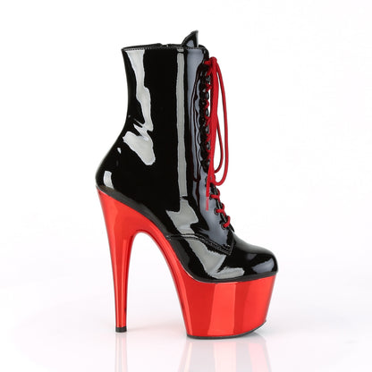 Pleaser Bottines pour femmes ADORE-1020 blk pat / rouge chrome