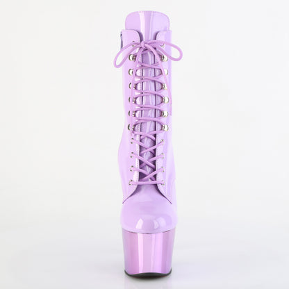 Pleaser Women's Platform Shoes ADORE-1020 Lavender Pat/Lavender Chrome