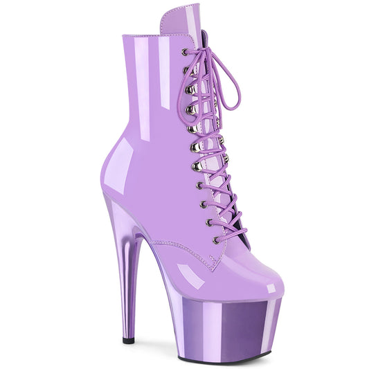 Pleaser Women's Platform Shoes ADORE-1020 Lavender Pat/Lavender Chrome
