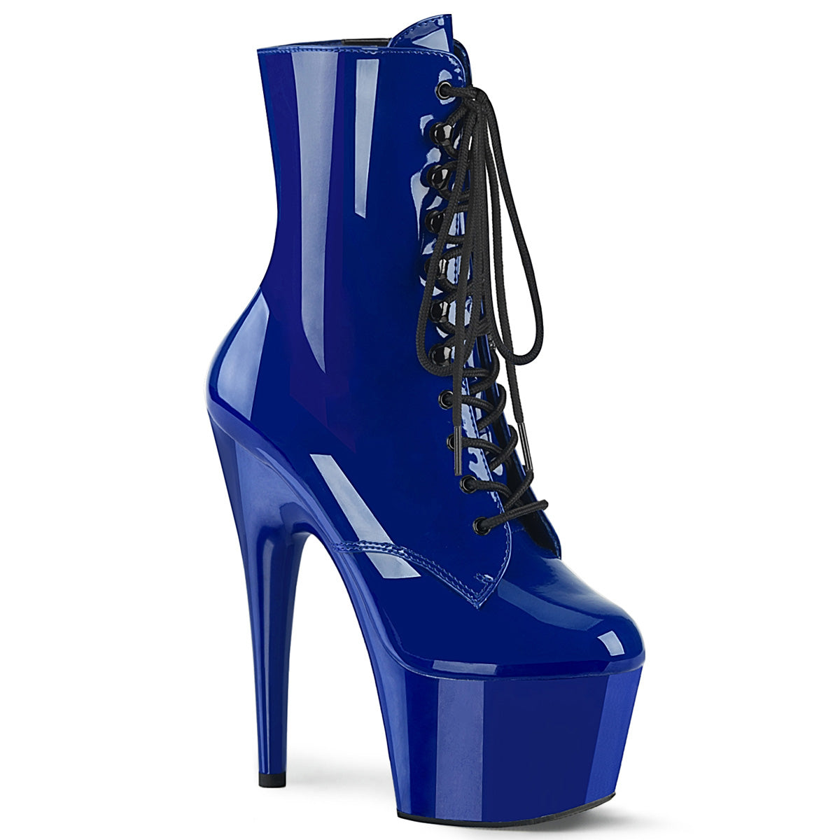 Pleaser Bottines pour femmes ADORE-1020 Royal Blue Pat / bleu royal