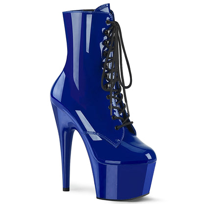 Pleaser Bottines pour femmes ADORE-1020 Royal Blue Pat / bleu royal